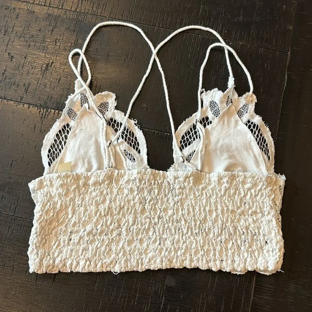 Free People Bralette Adella White Lace XS-S​​​​​​​